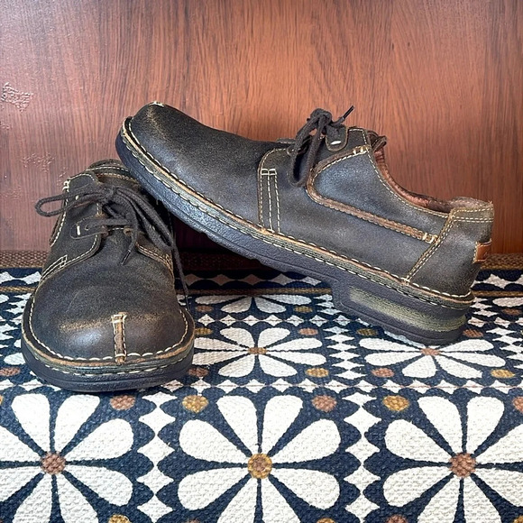 Clarks Men’s Active Air Brown Leather Lace Up Split Toe shoes size 9.5 - Picture 9 of 9